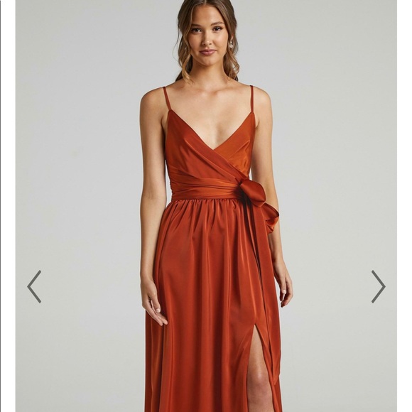 Showpo. Dresses & Skirts - Showpo. Revolve around me dress Copper size 6 US